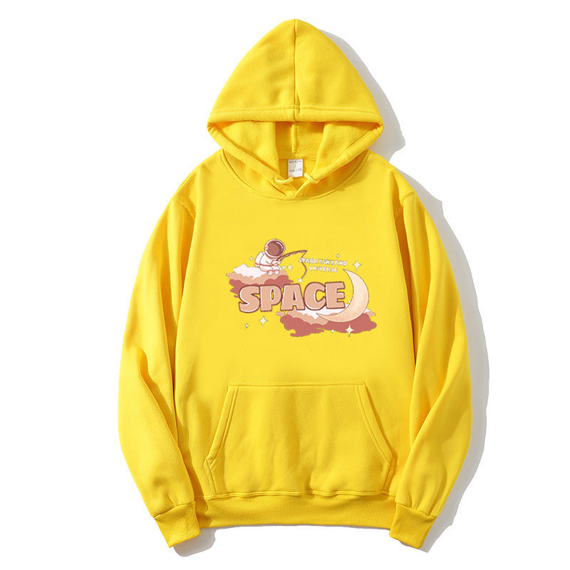 Kvinnors hoodie med kreativt rymddesign Mirla-Eva Jonsson