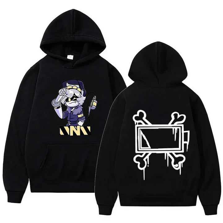 Kvinnors hoodie med kreativt seriemotiv Mirla-Eva Jonsson