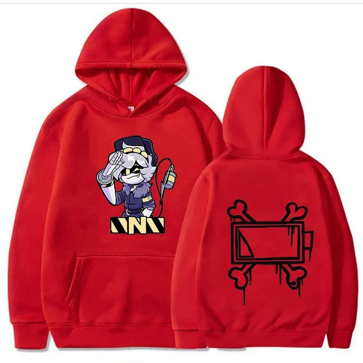 Kvinnors hoodie med kreativt seriemotiv Mirla-Eva Jonsson