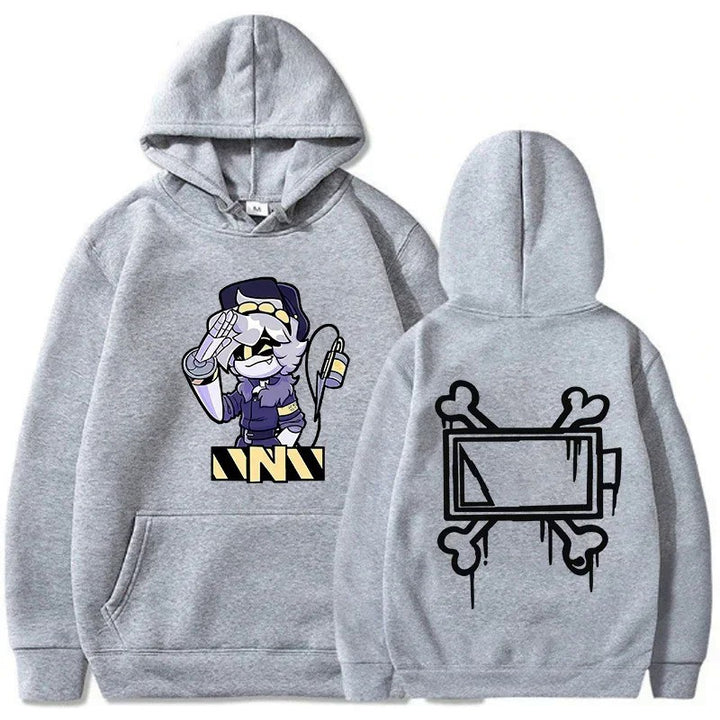 Kvinnors hoodie med kreativt seriemotiv Mirla-Eva Jonsson