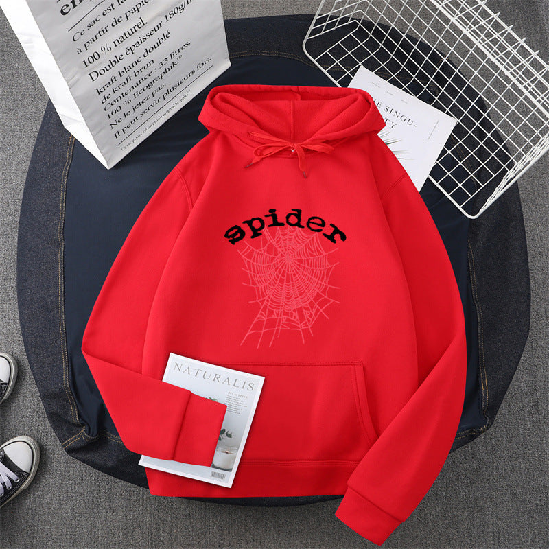 Kvinnors hoodie med kreativt spindelmotiv Mirla-Eva Jonsson