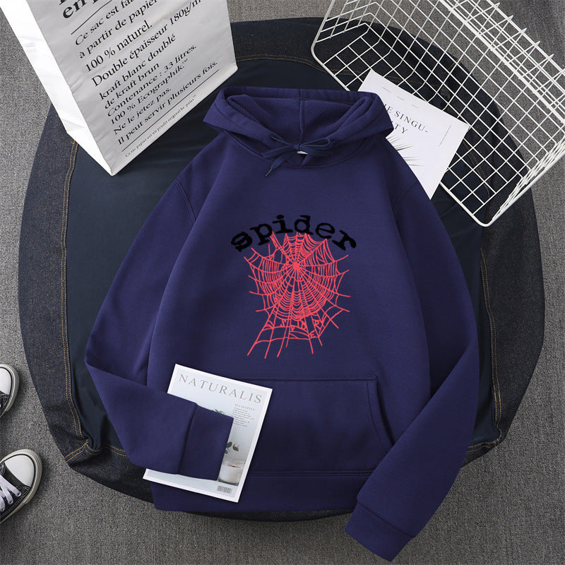 Kvinnors hoodie med kreativt spindelmotiv Mirla-Eva Jonsson
