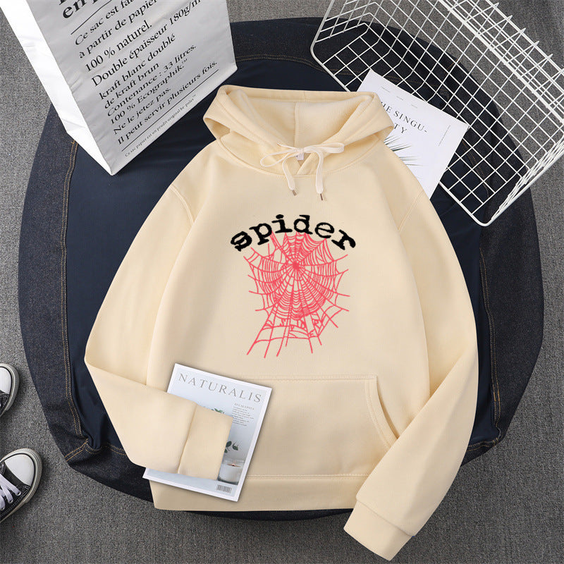 Kvinnors hoodie med kreativt spindelmotiv Mirla-Eva Jonsson