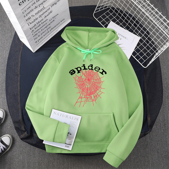 Kvinnors hoodie med kreativt spindelmotiv Mirla-Eva Jonsson