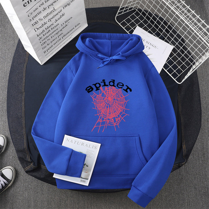 Kvinnors hoodie med kreativt spindelmotiv Mirla-Eva Jonsson