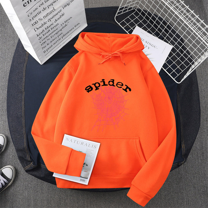Kvinnors hoodie med kreativt spindelmotiv Mirla-Eva Jonsson