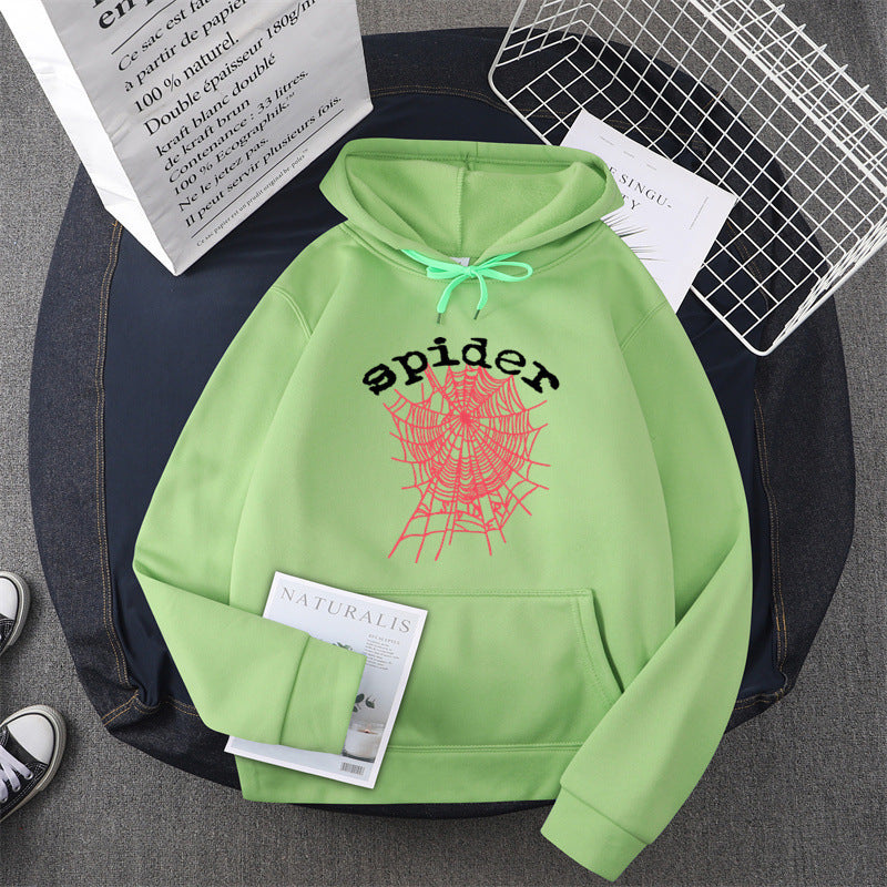 Kvinnors hoodie med kreativt spindelmotiv Mirla-Eva Jonsson
