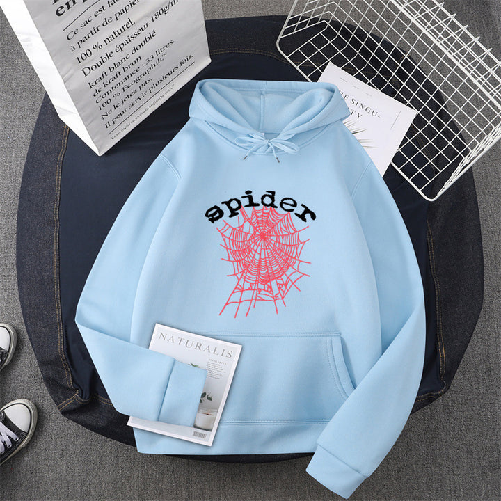 Kvinnors hoodie med kreativt spindelmotiv Mirla-Eva Jonsson