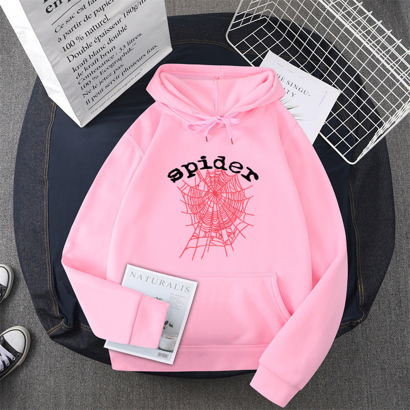 Kvinnors hoodie med kreativt spindelmotiv Mirla-Eva Jonsson