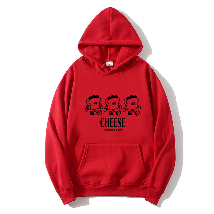 Kvinnors hoodie med kreativt tecknat tryck Mirla-Eva Jonsson