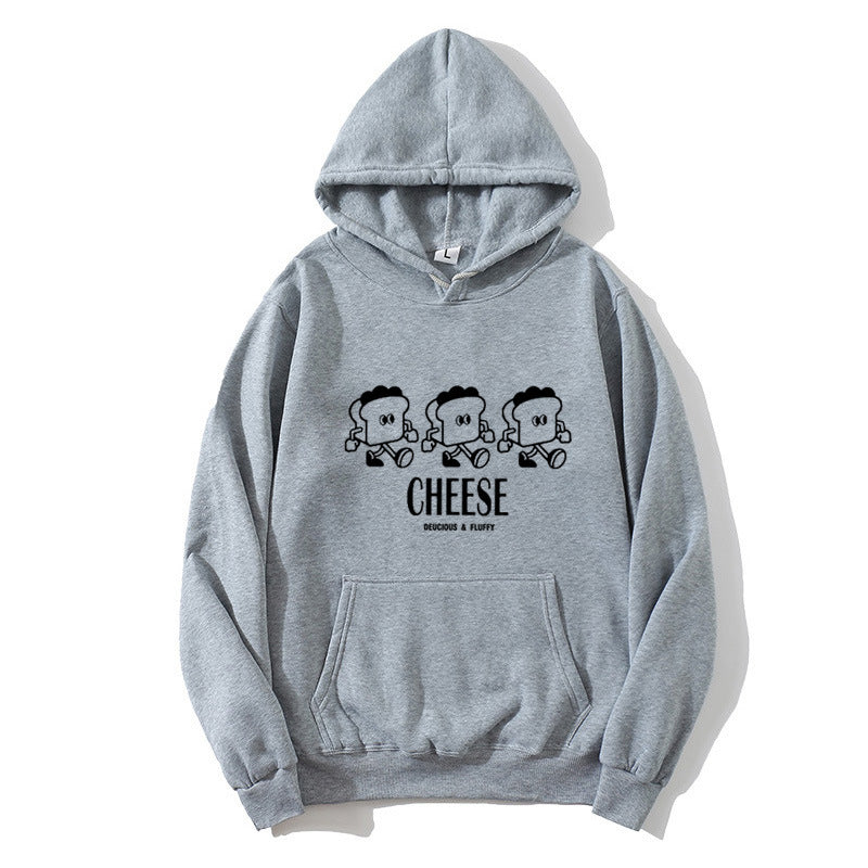 Kvinnors hoodie med kreativt tecknat tryck Mirla-Eva Jonsson