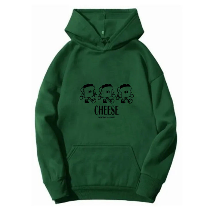 Kvinnors hoodie med kreativt tecknat tryck Mirla-Eva Jonsson