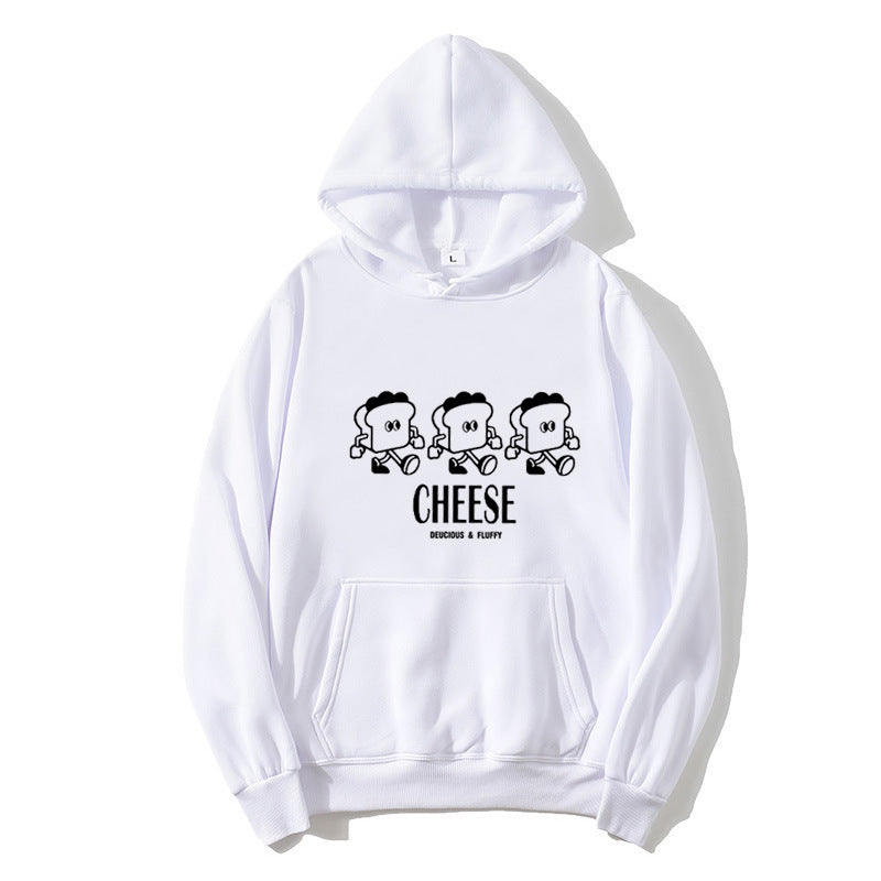 Kvinnors hoodie med kreativt tecknat tryck Mirla-Eva Jonsson
