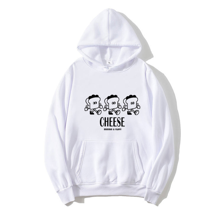 Kvinnors hoodie med kreativt tecknat tryck Mirla-Eva Jonsson
