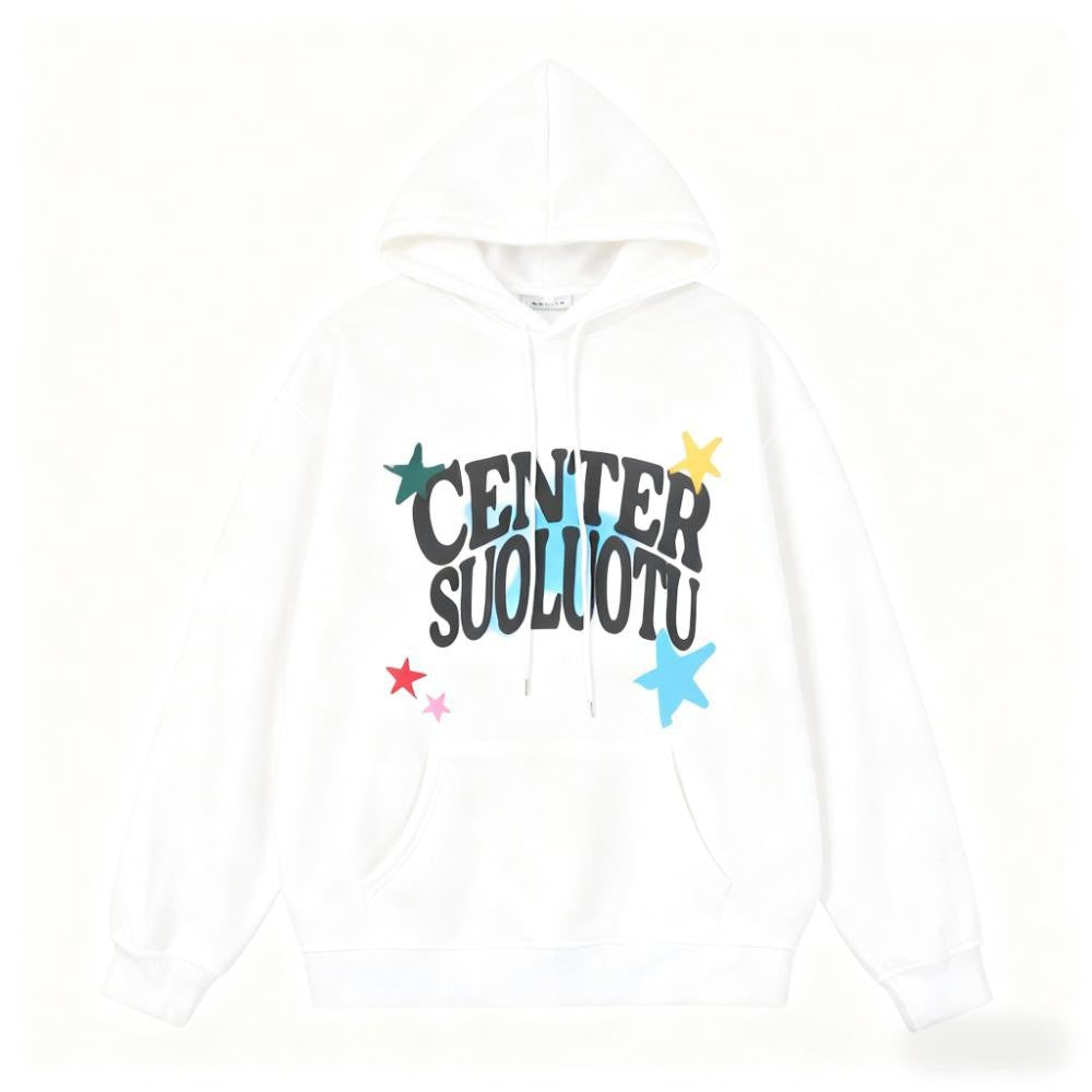 Kvinnors hoodie med kreativt tryck Mirla-Eva Jonsson