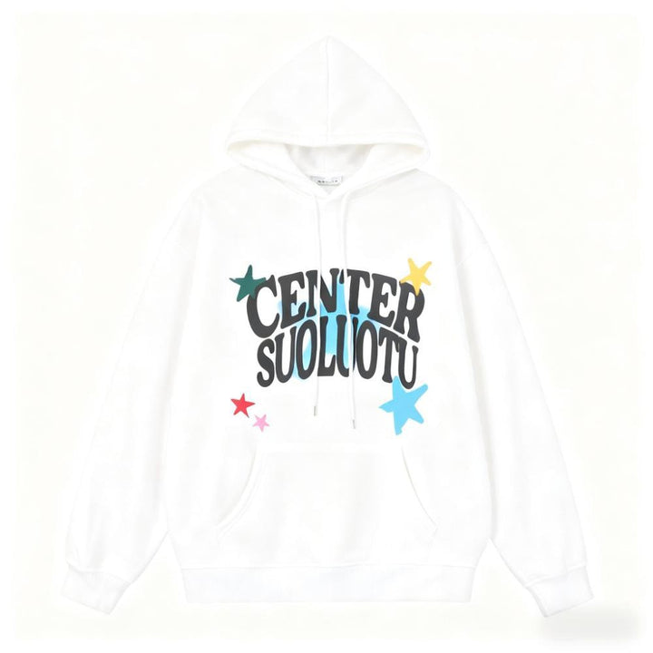 Kvinnors hoodie med kreativt tryck Mirla-Eva Jonsson