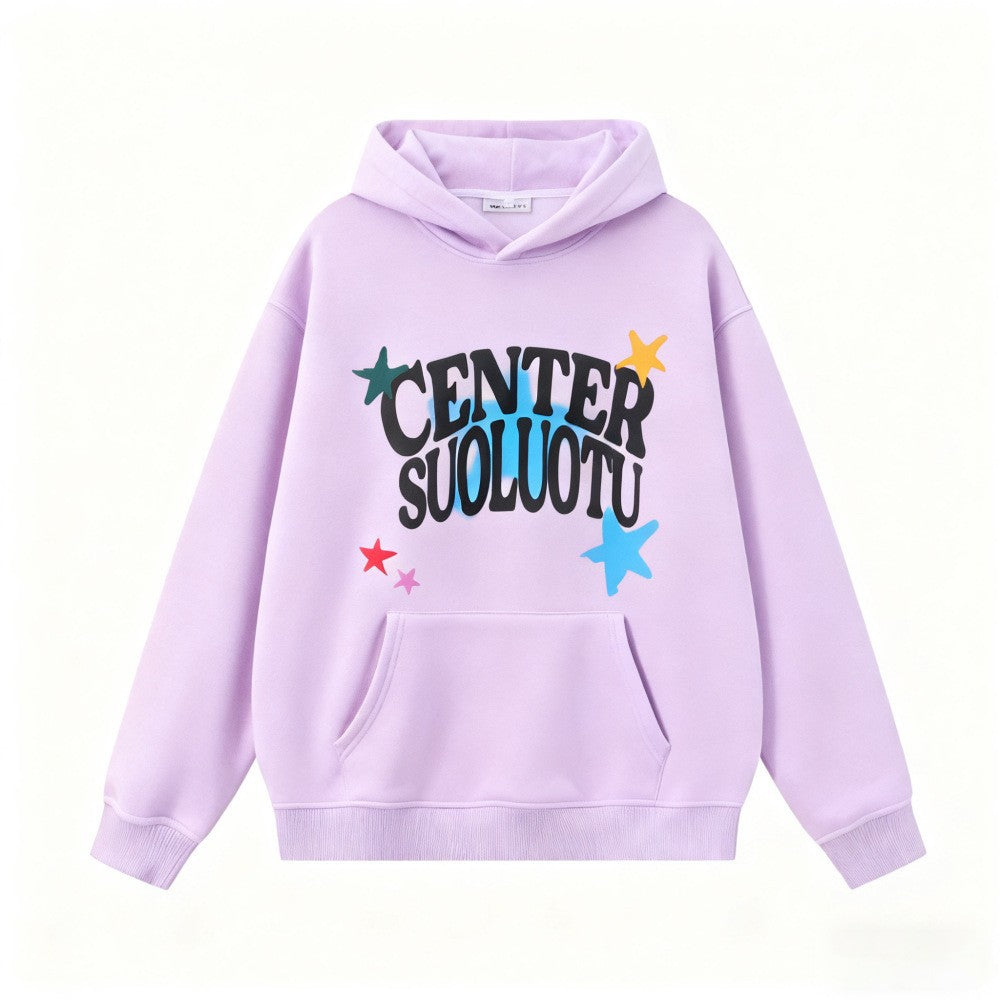 Kvinnors hoodie med kreativt tryck Mirla-Eva Jonsson