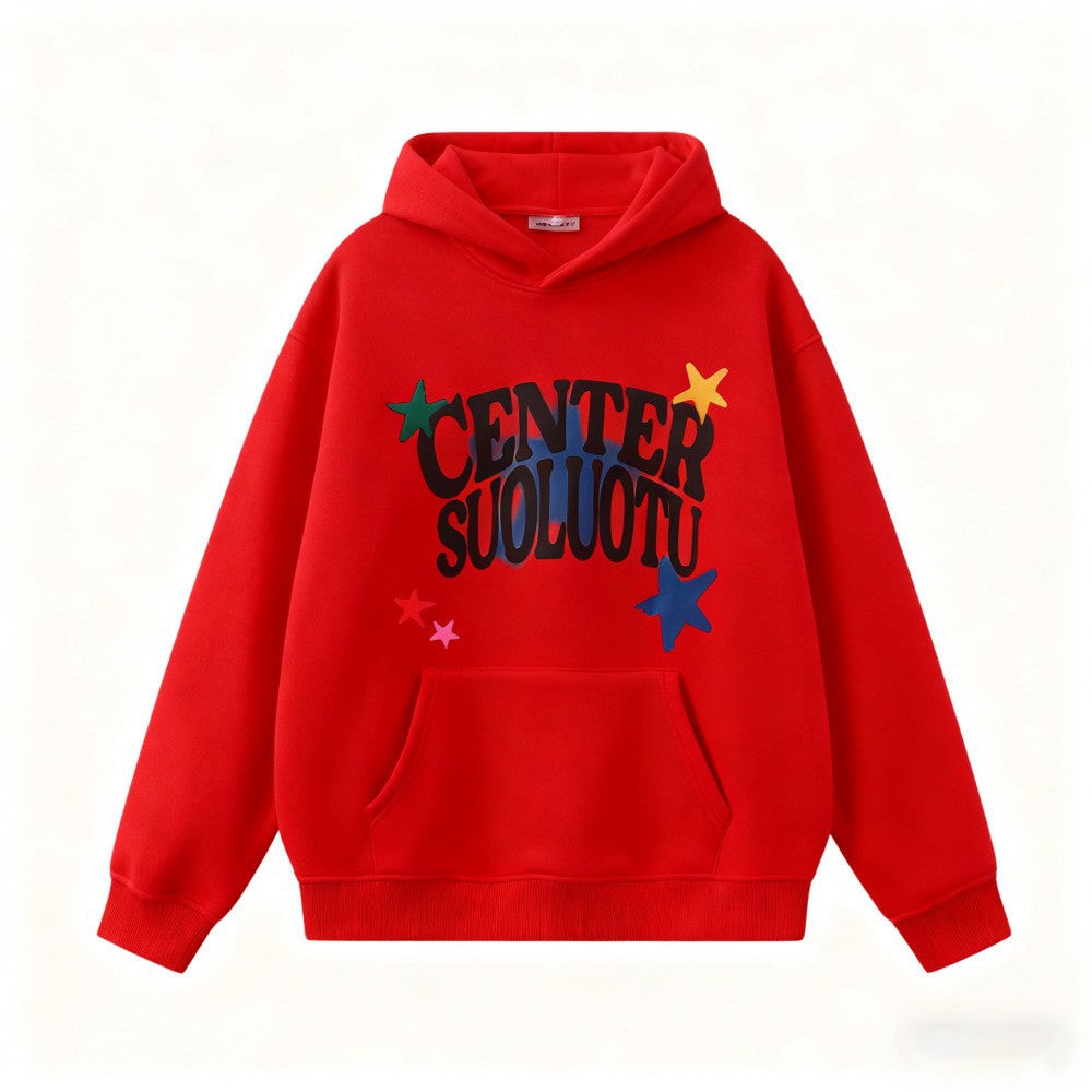 Kvinnors hoodie med kreativt tryck Mirla-Eva Jonsson