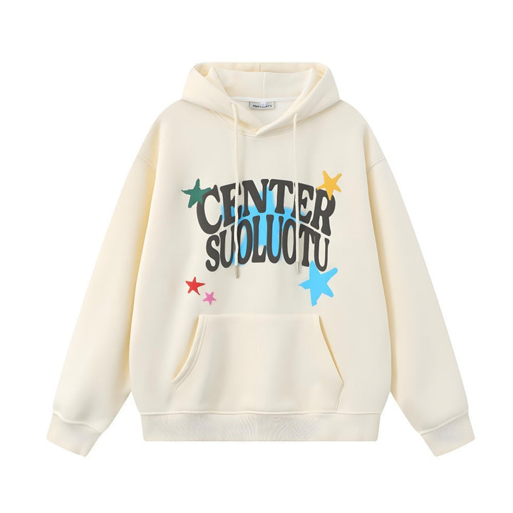 Kvinnors hoodie med kreativt tryck Mirla-Eva Jonsson
