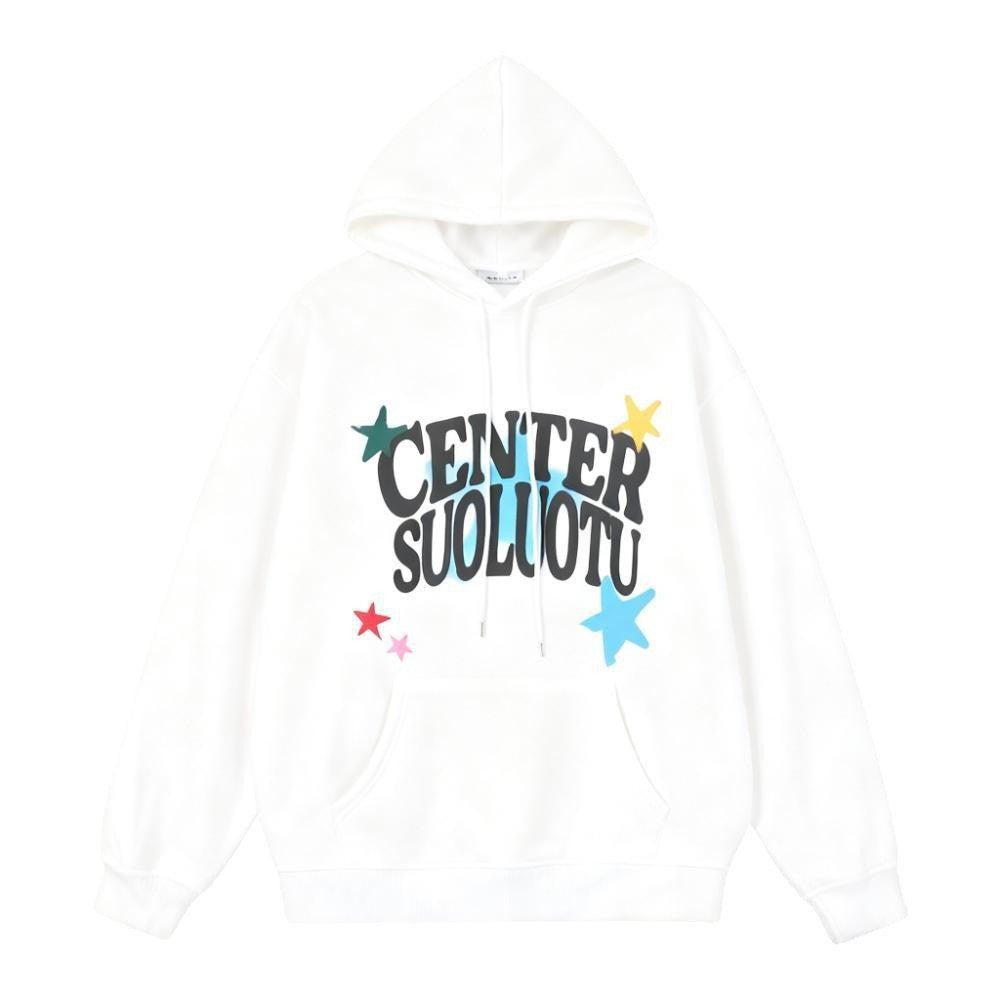 Kvinnors hoodie med kreativt tryck Mirla-Eva Jonsson