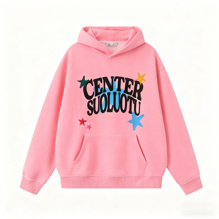 Kvinnors hoodie med kreativt tryck Mirla-Eva Jonsson