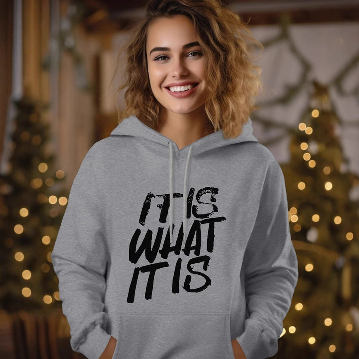 Kvinnors hoodie med kreativt tryck och bekväm passform Mirla-Eva Jonsson