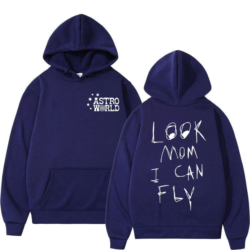 Kvinnors hoodie med kreativt uttalande tryck Mirla-Eva Jonsson