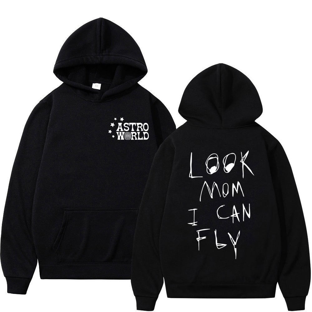 Kvinnors hoodie med kreativt uttalande tryck Mirla-Eva Jonsson