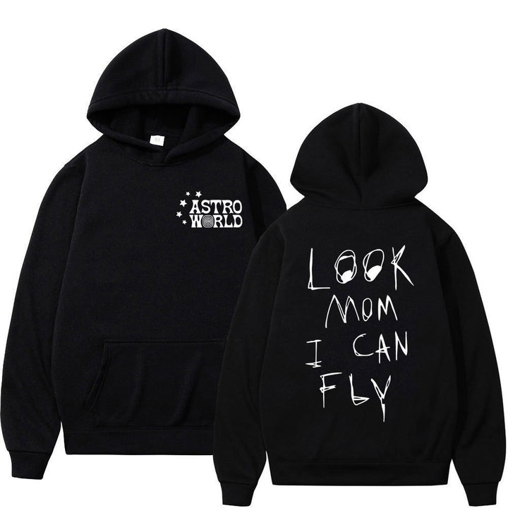 Kvinnors hoodie med kreativt uttalande tryck Mirla-Eva Jonsson