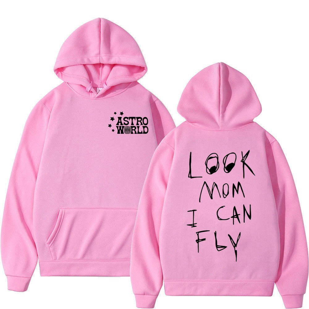 Kvinnors hoodie med kreativt uttalande tryck Mirla-Eva Jonsson