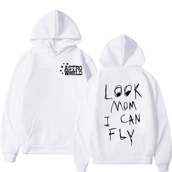Kvinnors hoodie med kreativt uttalande tryck Mirla-Eva Jonsson