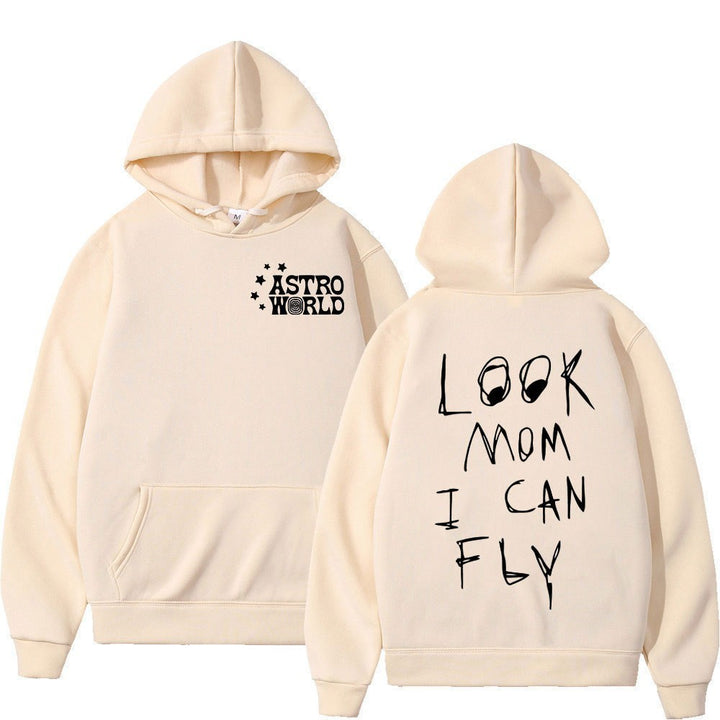 Kvinnors hoodie med kreativt uttalande tryck Mirla-Eva Jonsson
