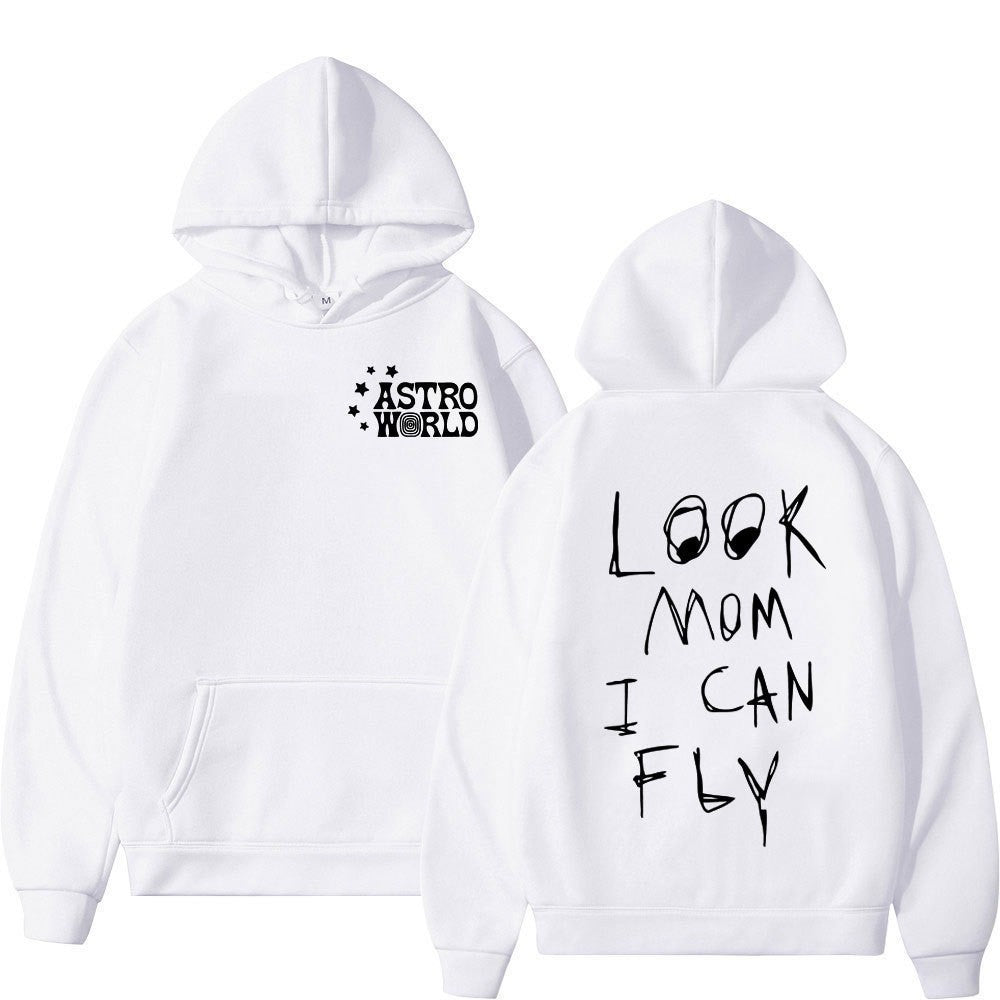 Kvinnors hoodie med kreativt uttalande tryck Mirla-Eva Jonsson