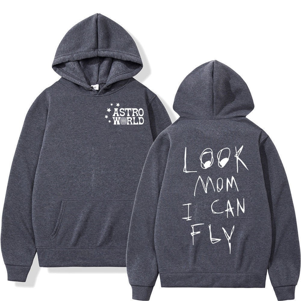 Kvinnors hoodie med kreativt uttalande tryck Mirla-Eva Jonsson