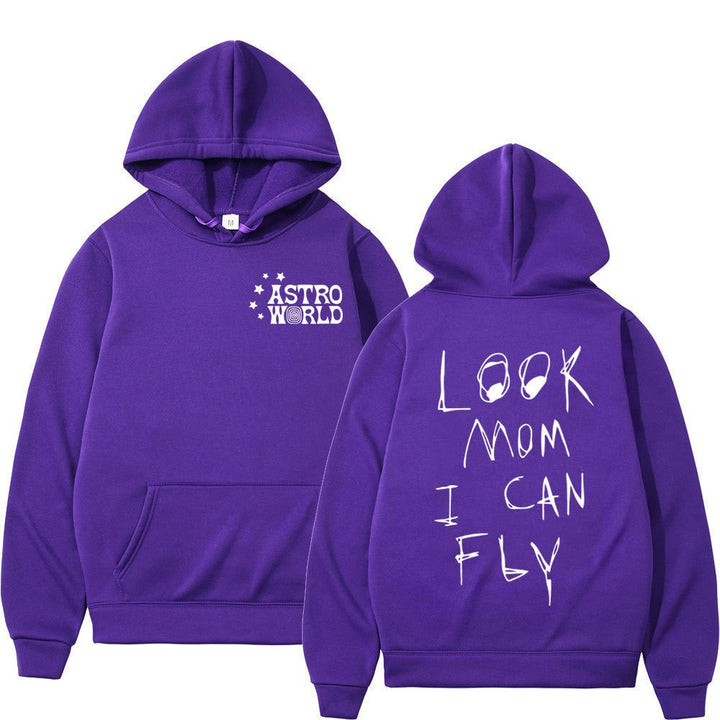Kvinnors hoodie med kreativt uttalande tryck Mirla-Eva Jonsson