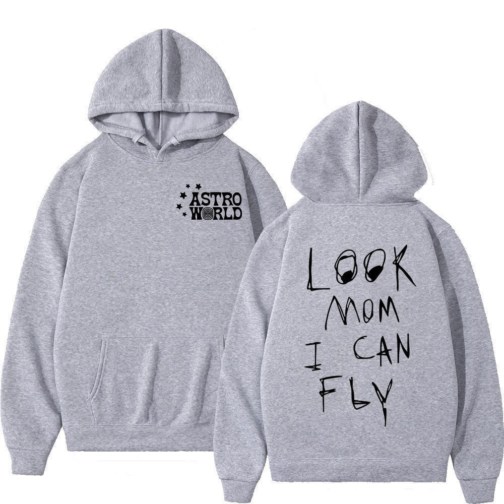 Kvinnors hoodie med kreativt uttalande tryck Mirla-Eva Jonsson