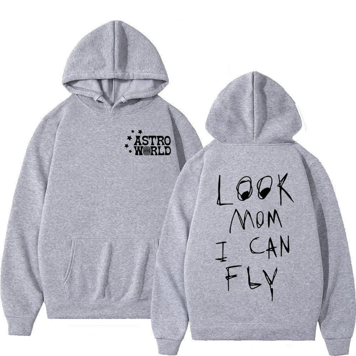 Kvinnors hoodie med kreativt uttalande tryck Mirla-Eva Jonsson