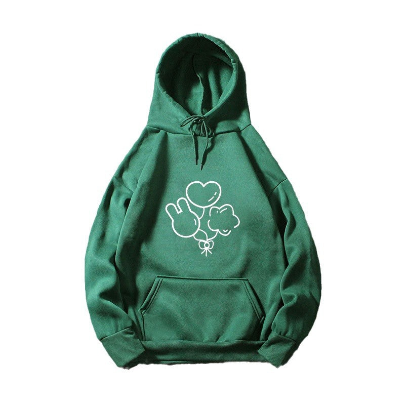 Kvinnors hoodie med lekfull grafisk design Mirla-Eva Jonsson
