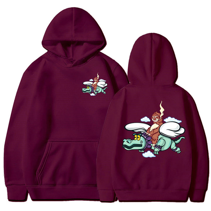 Kvinnors hoodie med lekfull grafisk design och högkvalitativ finish Mirla-Eva Jonsson