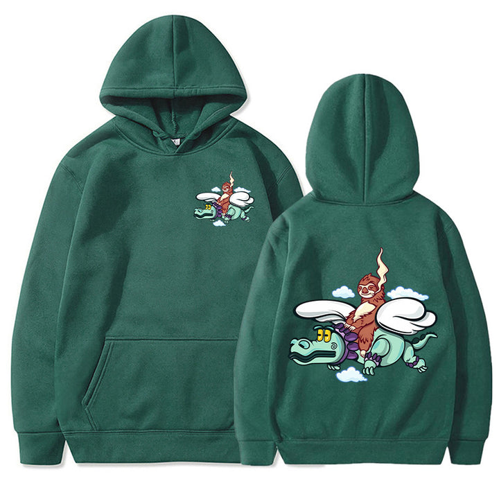 Kvinnors hoodie med lekfull grafisk design och högkvalitativ finish Mirla-Eva Jonsson