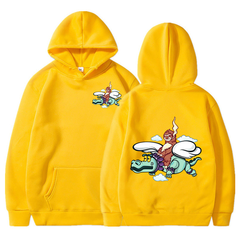 Kvinnors hoodie med lekfull grafisk design och högkvalitativ finish Mirla-Eva Jonsson