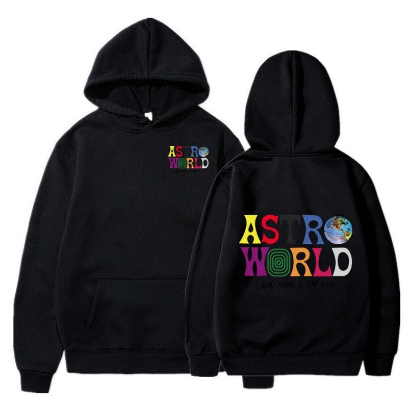 Kvinnors hoodie med lekfull grafisk design och mjuk insida Mirla-Eva Jonsson