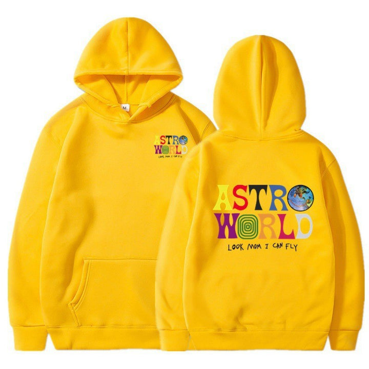 Kvinnors hoodie med lekfull grafisk design och mjuk insida Mirla-Eva Jonsson