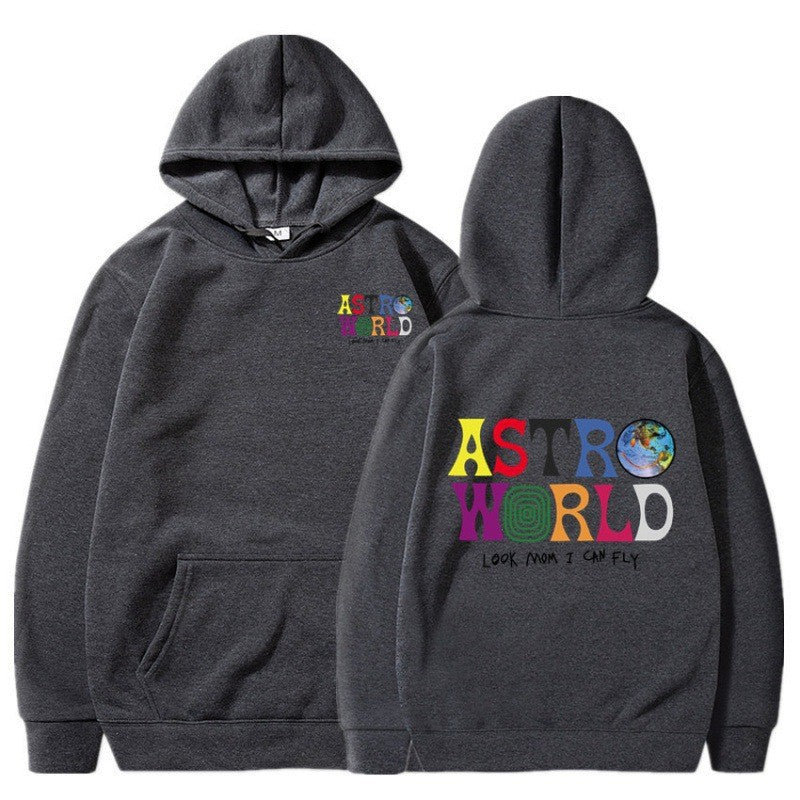 Kvinnors hoodie med lekfull grafisk design och mjuk insida Mirla-Eva Jonsson