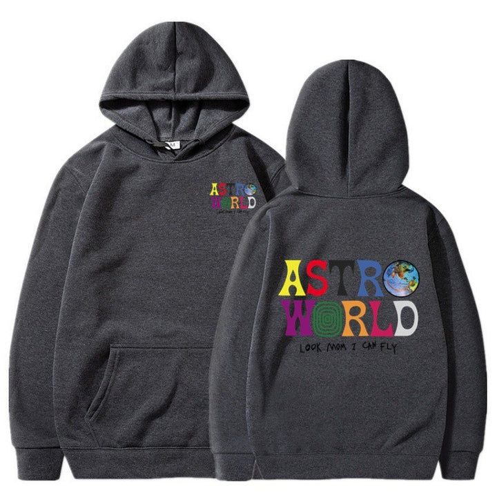 Kvinnors hoodie med lekfull grafisk design och mjuk insida Mirla-Eva Jonsson