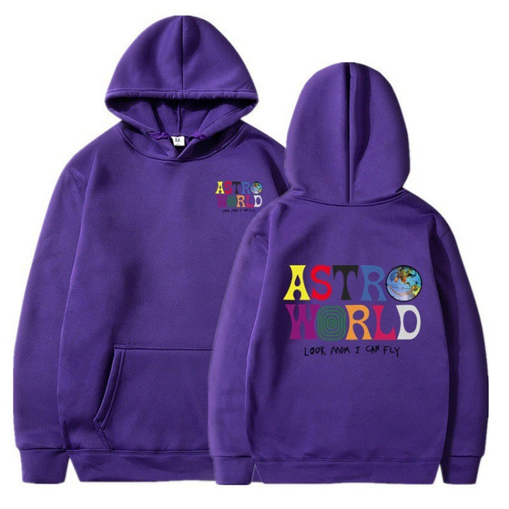Kvinnors hoodie med lekfull grafisk design och mjuk insida Mirla-Eva Jonsson