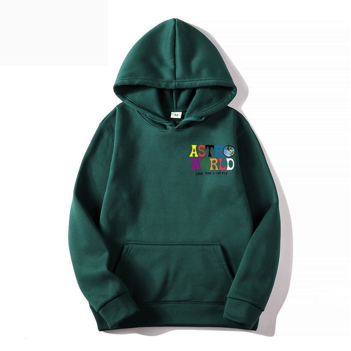 Kvinnors hoodie med lekfull grafisk design och mjuk insida Mirla-Eva Jonsson