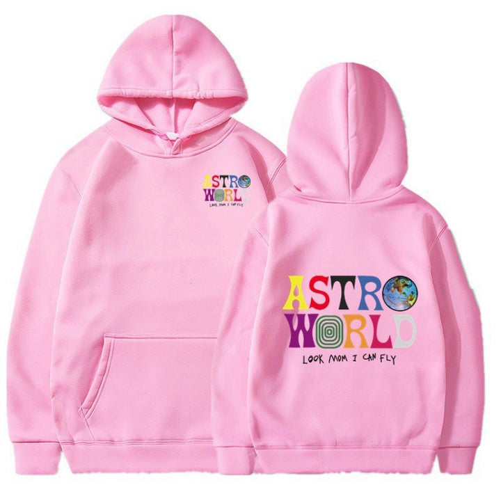 Kvinnors hoodie med lekfull grafisk design och mjuk insida Mirla-Eva Jonsson