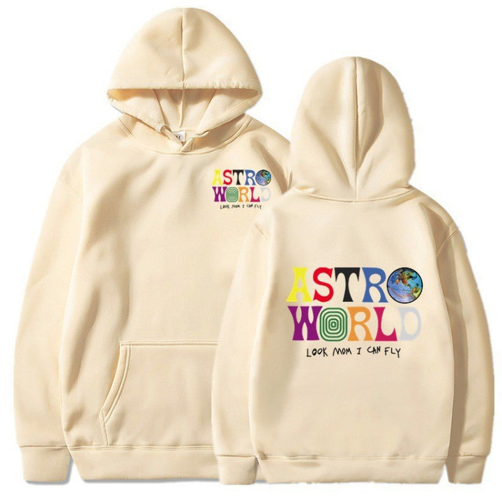 Kvinnors hoodie med lekfull grafisk design och mjuk insida Mirla-Eva Jonsson