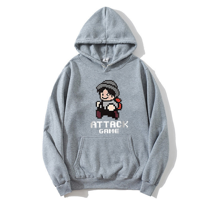 Kvinnors hoodie med lekfull retro speldesign Mirla-Eva Jonsson